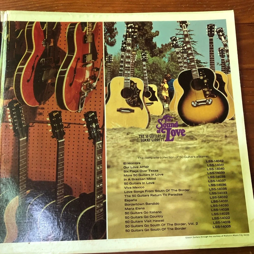 The Sound Of Love The 50 Guitars Of Tommy Garrett LP Record Album - Picture 4 of 8